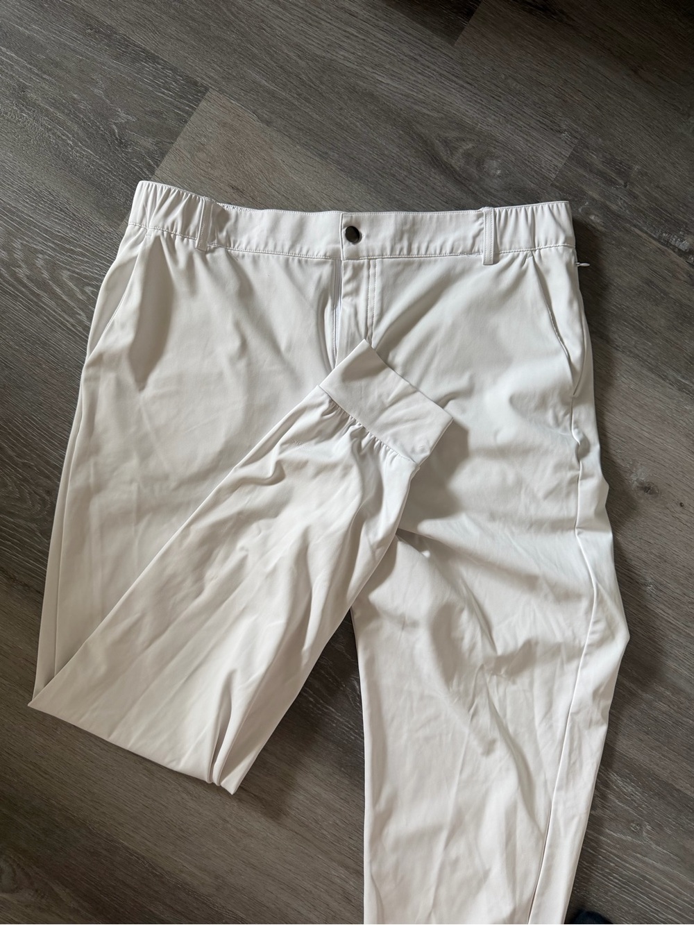 Men's White Performance Pants/Joggers